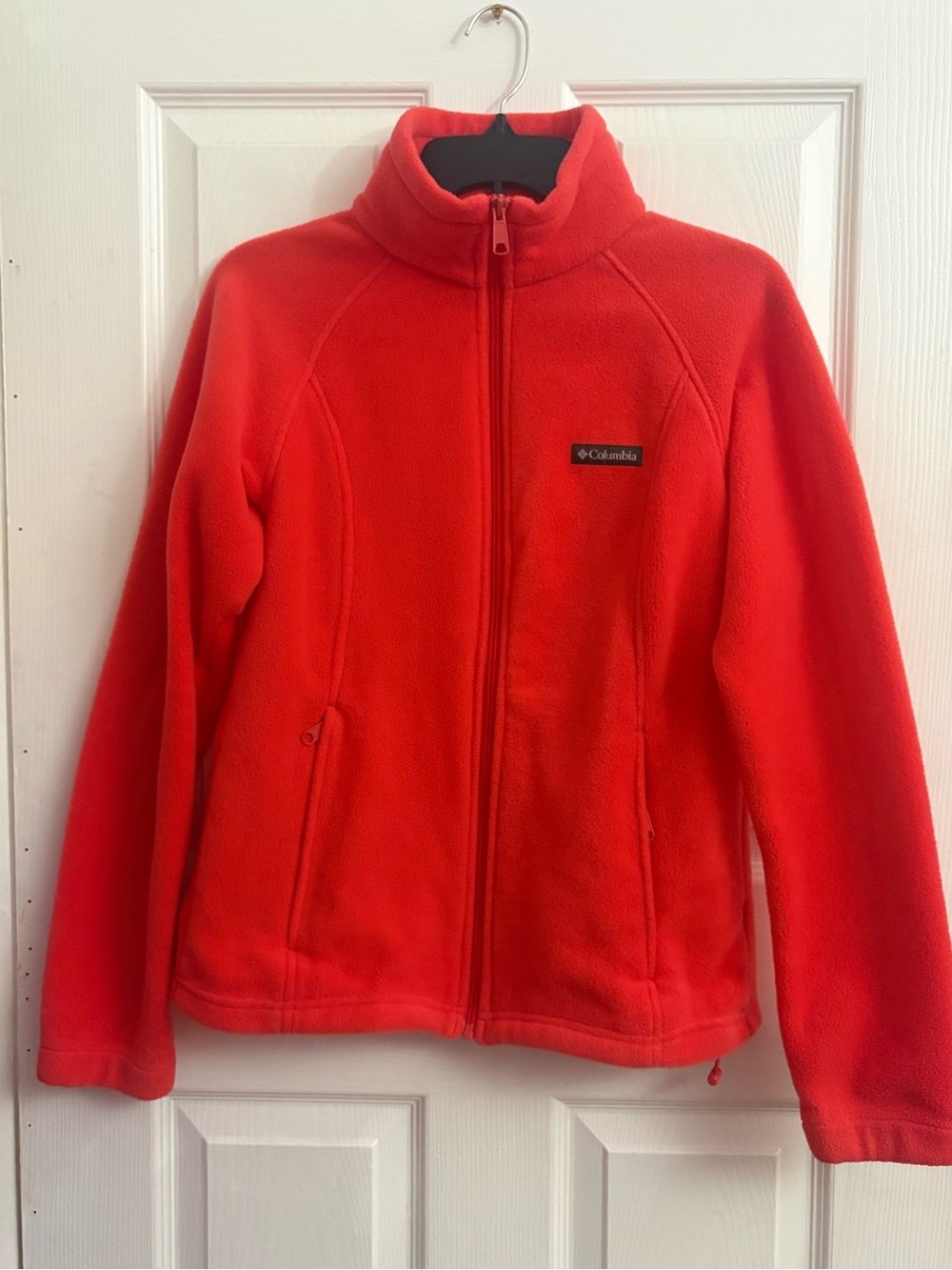 Columbia Benton Springs Full Zip Fleece Jacket Coral Red - Women's M